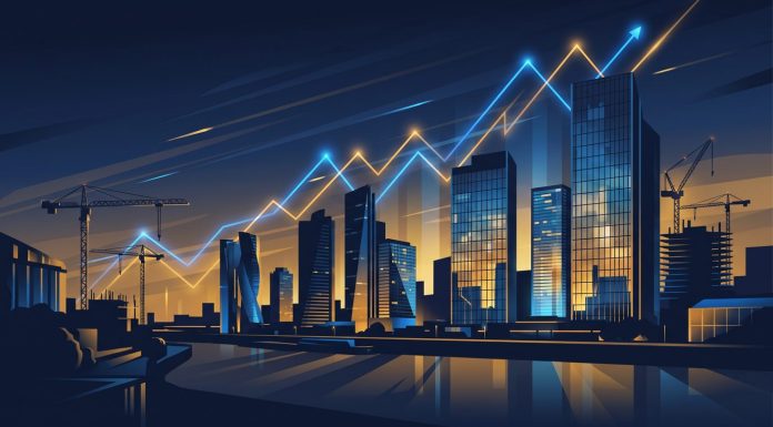 Immobilienmarkt als Wirtschaftsindikator: Warum der Leerstand mehr verrät als der DAX Immobilienmarkt als Wirtschaftsindikator: Bürotürme und Baukräne symbolisieren steigenden Büro-Leerstand und Bauinsolvenzen in Deutschland